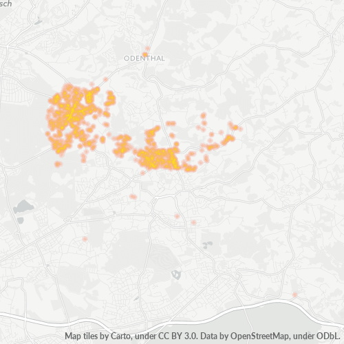Heatmap für plz 51467