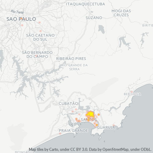 11013-000 Mapa de calor de densidad empresarial
