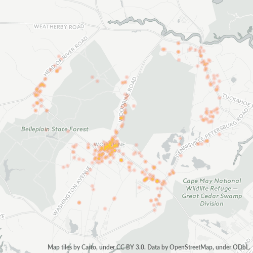 08270 Business Density Heatmap