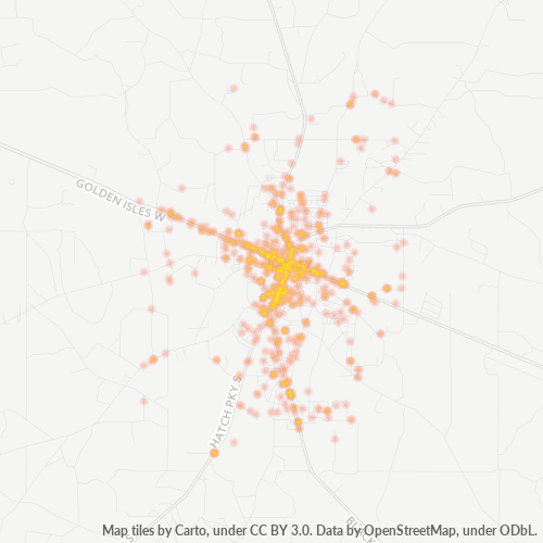 31513 Business Density Heatmap