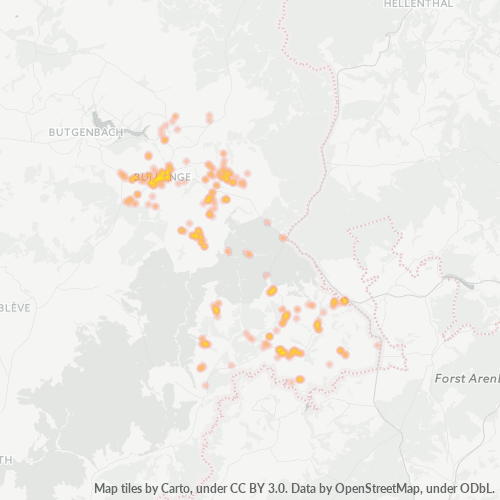 Heatmap voor postcode 4760