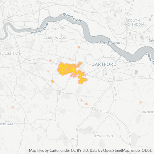 DA5 Business Density Heatmap