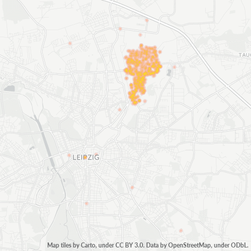 Heatmap für plz 04357