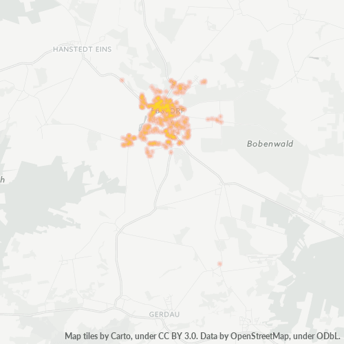 Heatmap für plz 29574