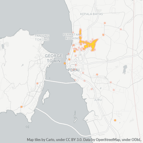 13800 Heatmap Ketumpatan Perniagaan