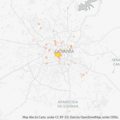 74140-000 Mapa de calor de densidad empresarial