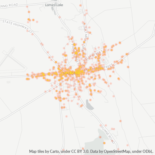 12953 Business Density Heatmap