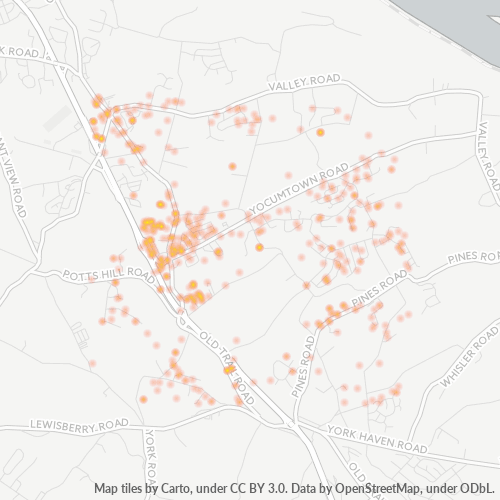17319 Business Density Heatmap