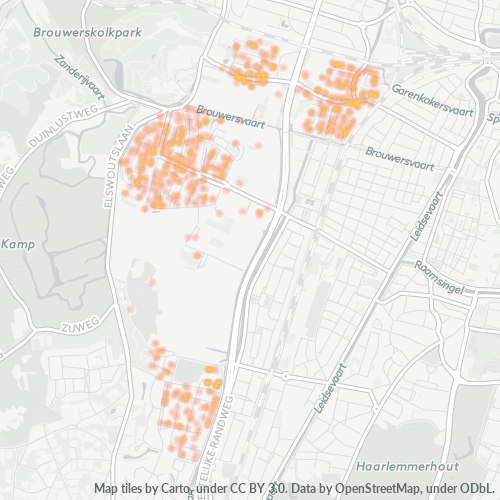 2015 Heatmap Bedrijfsdichtheid