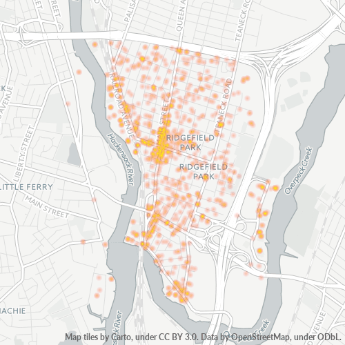 07660 Business Density Heatmap