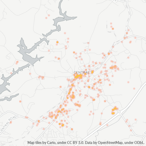 29630 Business Density Heatmap
