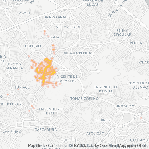 21361-000 Heatmap de Densidade da Empresa