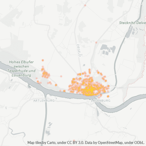 Heatmap für plz 21481