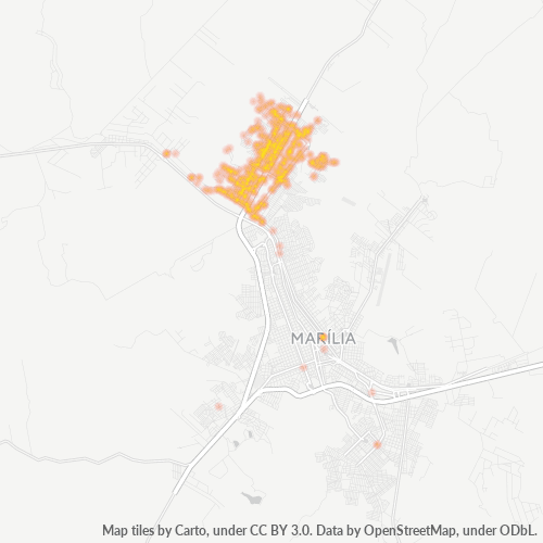 17512-000 Mapa de calor de densidad empresarial