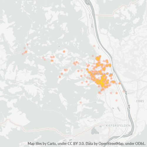 Heatmap für plz 83080