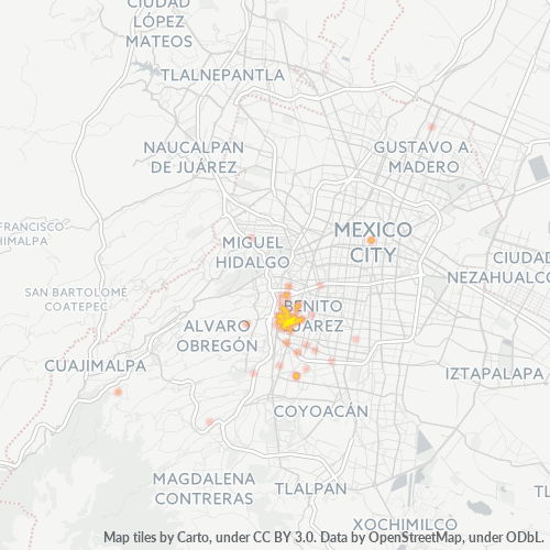 03720 Mapa de calor de densidad empresarial