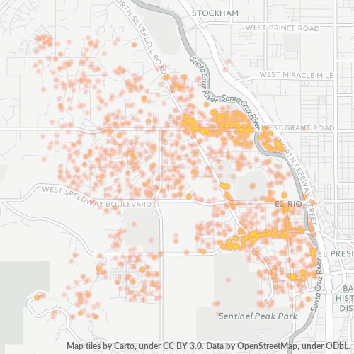 85745 Business Density Heatmap
