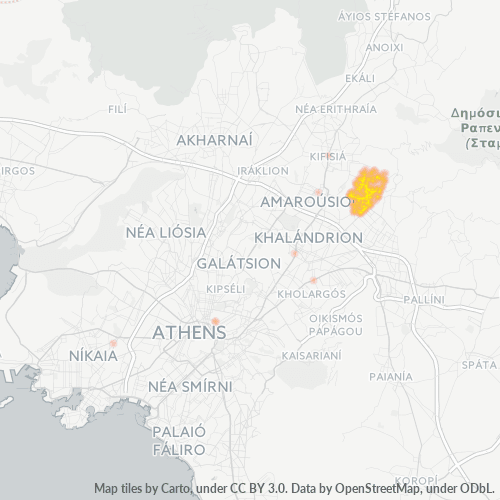 151 27 Χάρτης θερμότητας πυκνότητας επιχείρησης