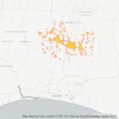 BN6 Business Density Heatmap