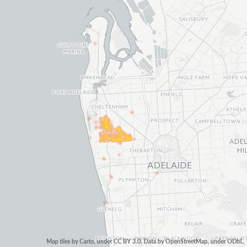 5023 Business Density Heatmap