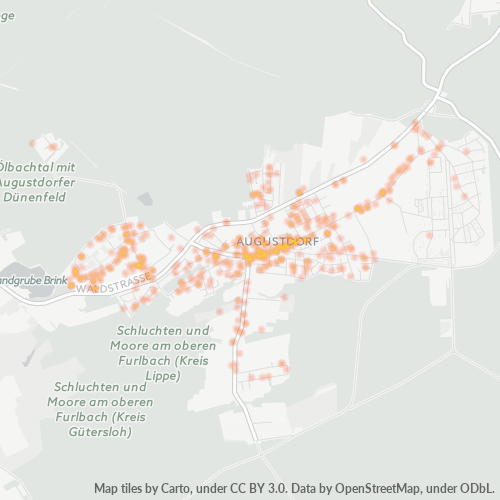 32832 Standortdichte-Heatmap