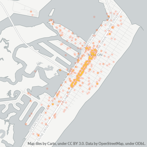 08202 Business Density Heatmap
