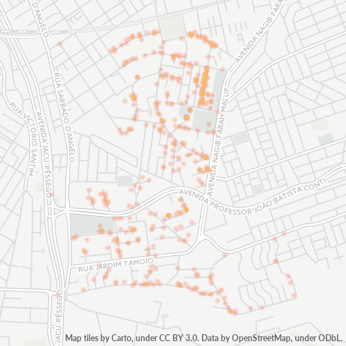 08253-000 Mapa de calor de densidad empresarial