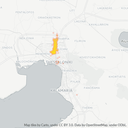 564 30 Χάρτης θερμότητας πυκνότητας επιχείρησης