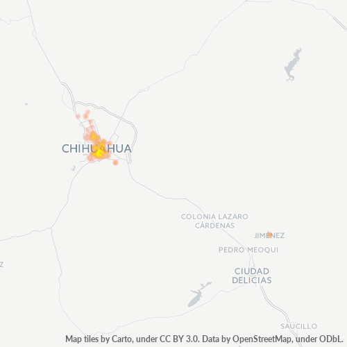 31030 Mapa de calor de densidad empresarial