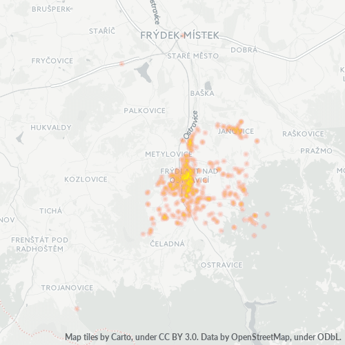 739 11 Mapa hustoty obchodu