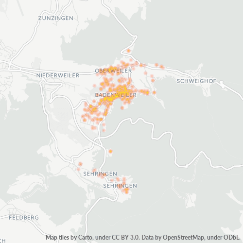 Heatmap für plz 79410