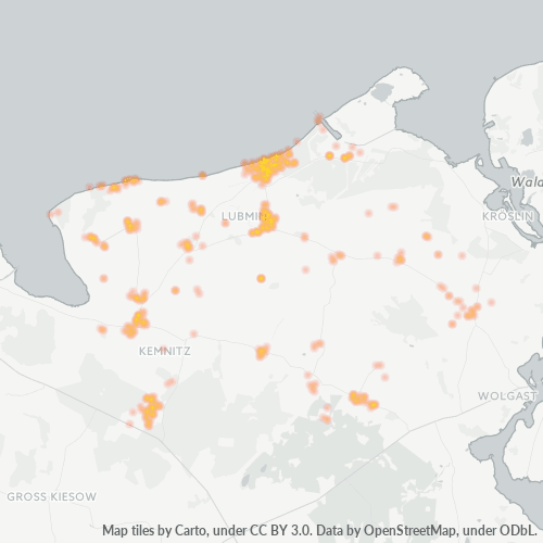 Heatmap für plz 17509