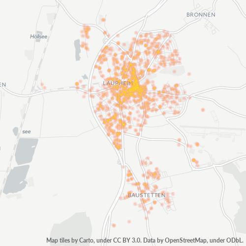 Heatmap für plz 88471