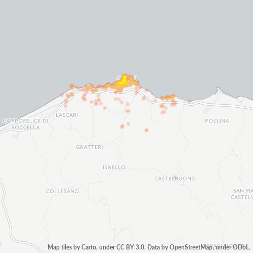 Mappa di calore per cap 90015