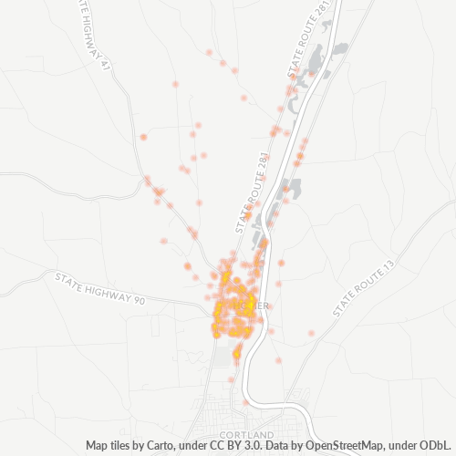 13077 Business Density Heatmap