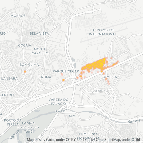 07180-000 Heatmap de Densidade da Empresa