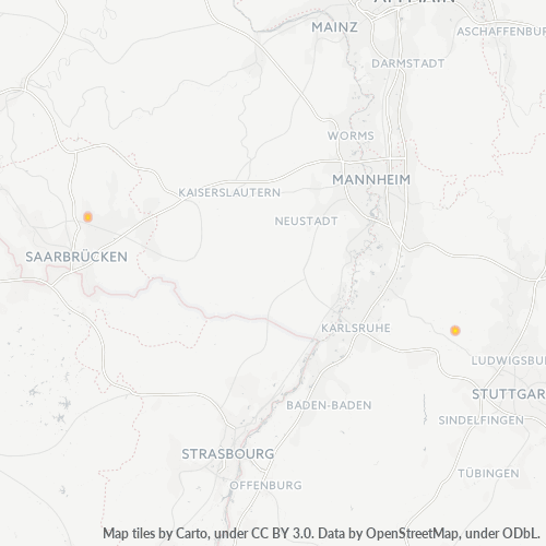 Heatmap für plz 75428