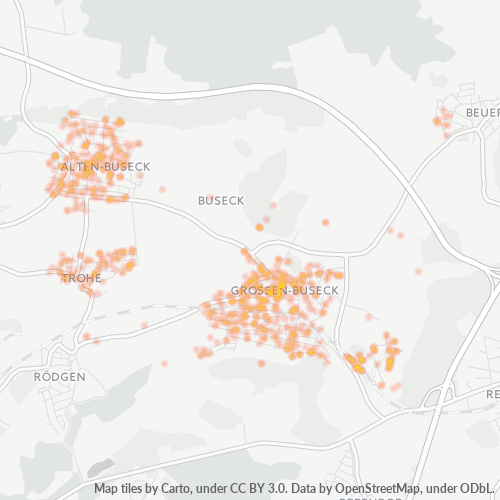 Heatmap für plz 35418