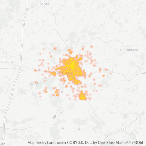 48653 Standortdichte-Heatmap