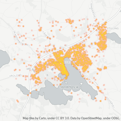 8660 Heatmap over forretningstæthed