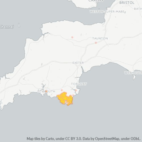 TQ7 Business Density Heatmap