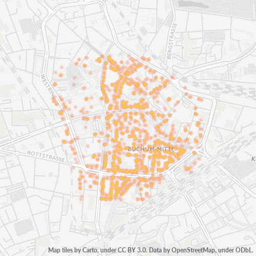 Heatmap für plz 44787