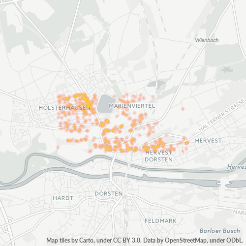 46284 Standortdichte-Heatmap