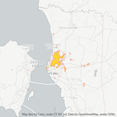 13400 Heatmap Ketumpatan Perniagaan