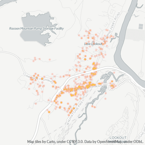 37419 Business Density Heatmap