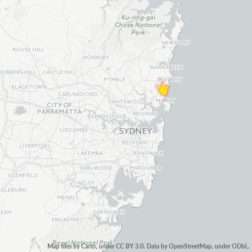 2096 Business Density Heatmap