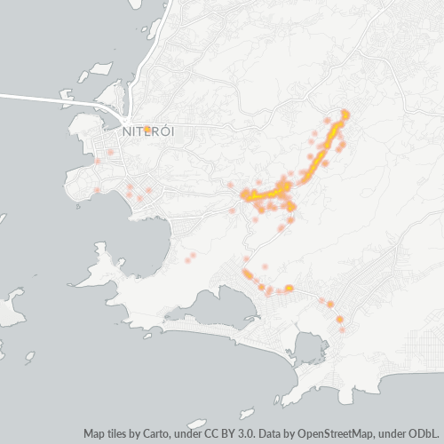 24320-000 Mapa de calor de densidad empresarial