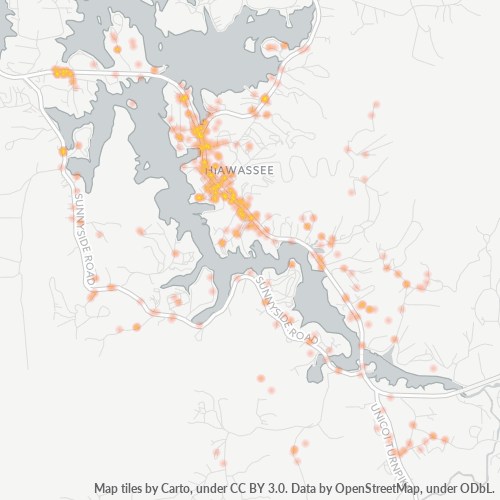 30546 Business Density Heatmap