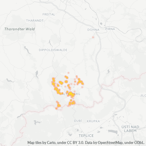 Heatmap für plz 01773
