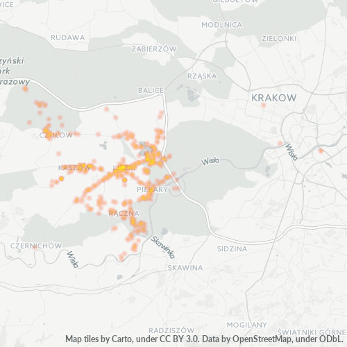 32-060 Mapa intensywności działalności gospodarczej